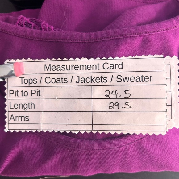 Denim And Co Tunic Top Purple 1X - Picture 12 of 14